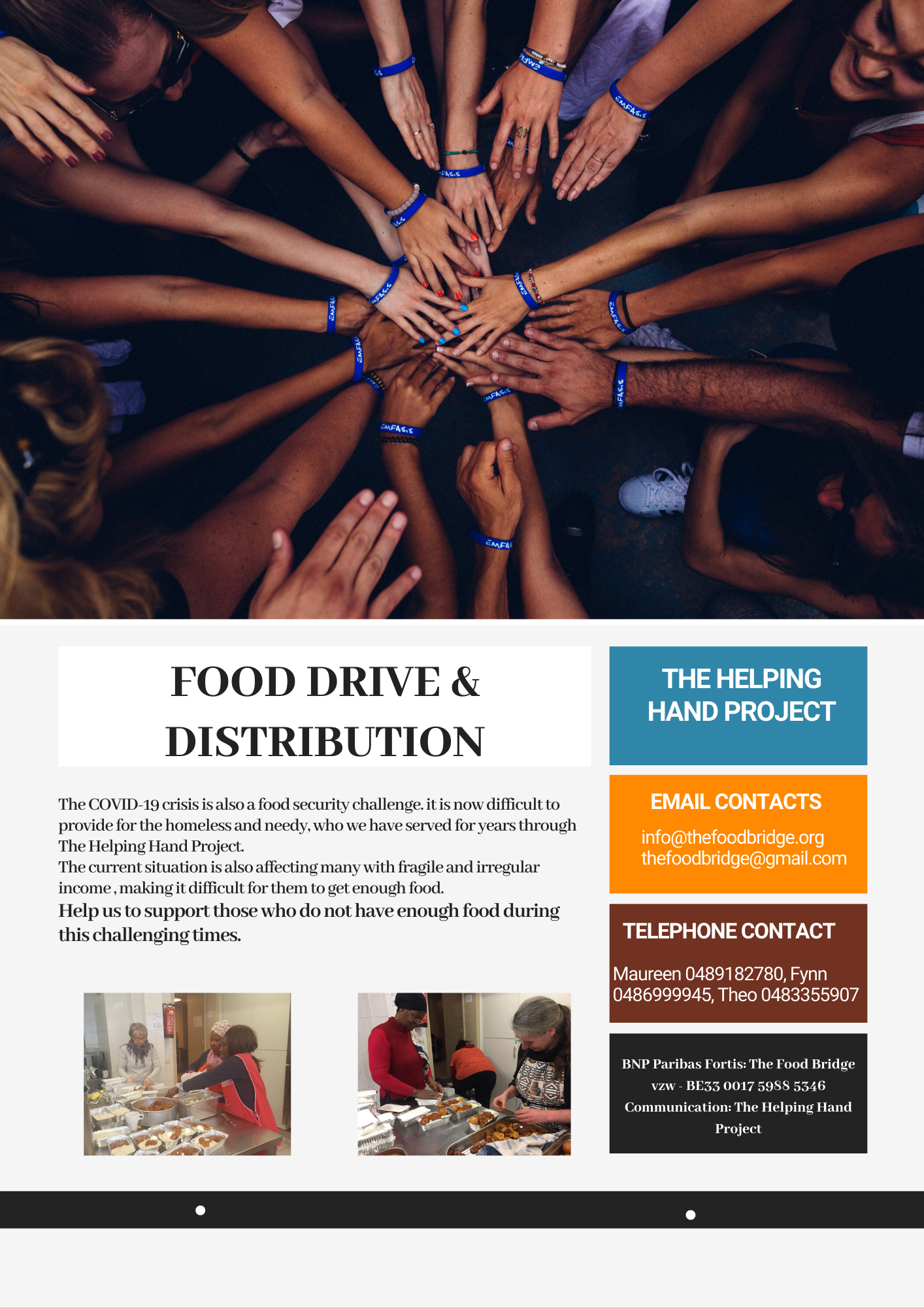 Food Drive helping hand